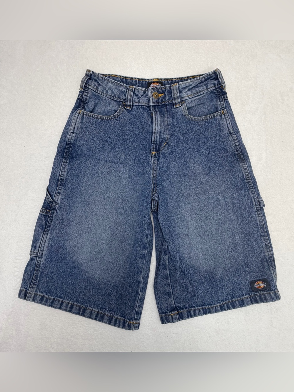 Vintage Dickies Denim Carpenter Shorts W25 Blue Jean Jorts Y2K Skater Baggy